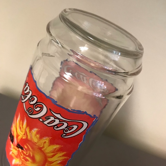 VTG 1995 Coca-Cola Sunshine Drinking Glasses set of 4 - Picture 8 of 8